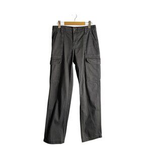 Harlow Women's Gray Cargo Casual Straight Leg Pants
